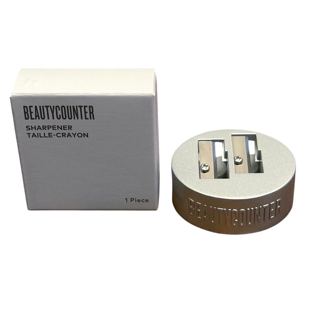 NIB Beautycounter Dual-Blade Metal Pencil Sharpener